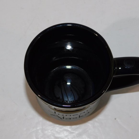 Juneau Alaska Gray Blue Pottery Style Bear Large Coffee Mug - Picture 7 of 7